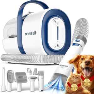 1. Oneisall Dog Grooming Vacuum