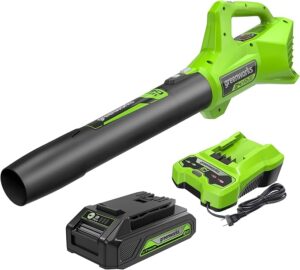 5. Greenworks Cordless Axial Leaf Blower